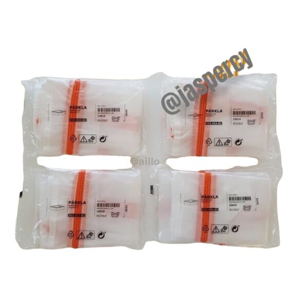 IKEA PÄRKLA Set of Four (4) Sturdy Storage Reusable Case Tote Travel Cube Eco - Picture 12 of 15